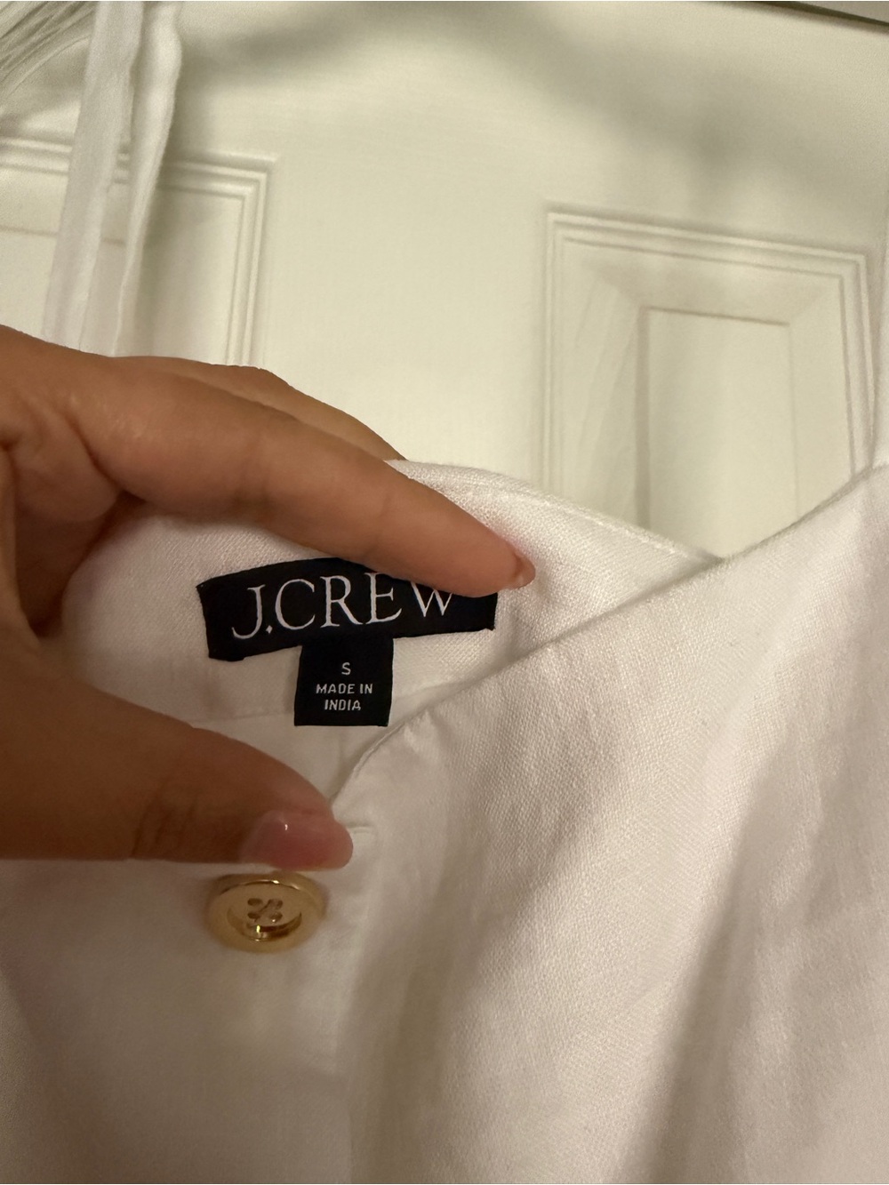 J Crew Claudia Linen Dress in White - Picture 4 of 5